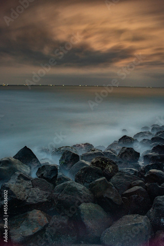 sunset over the sea