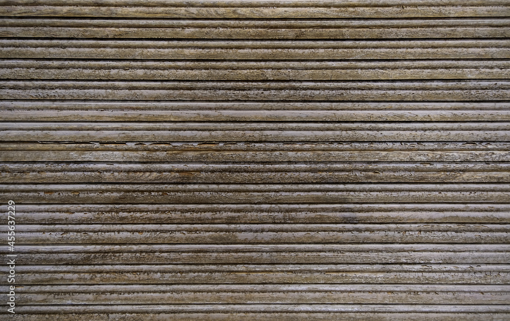 Wall with wooden boards Wall with wooden boards