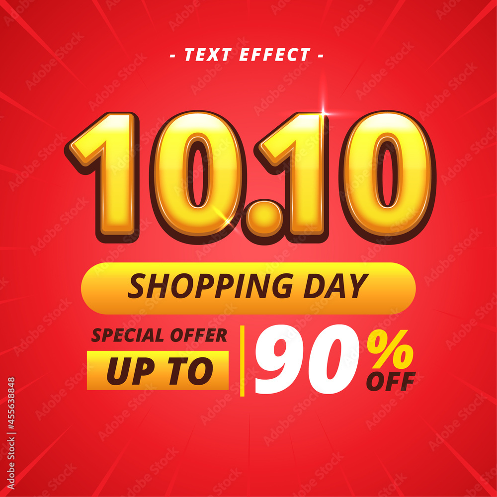 Shopping Day Banner Text Effect