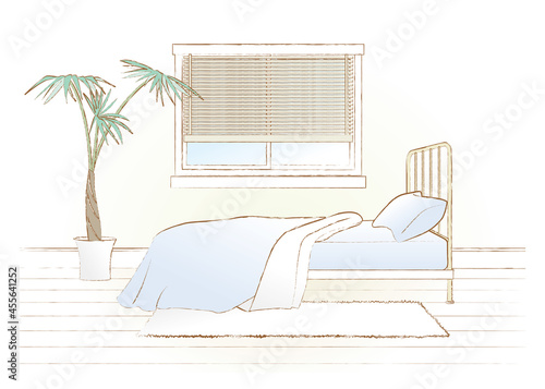 寝室のベクターイラスト