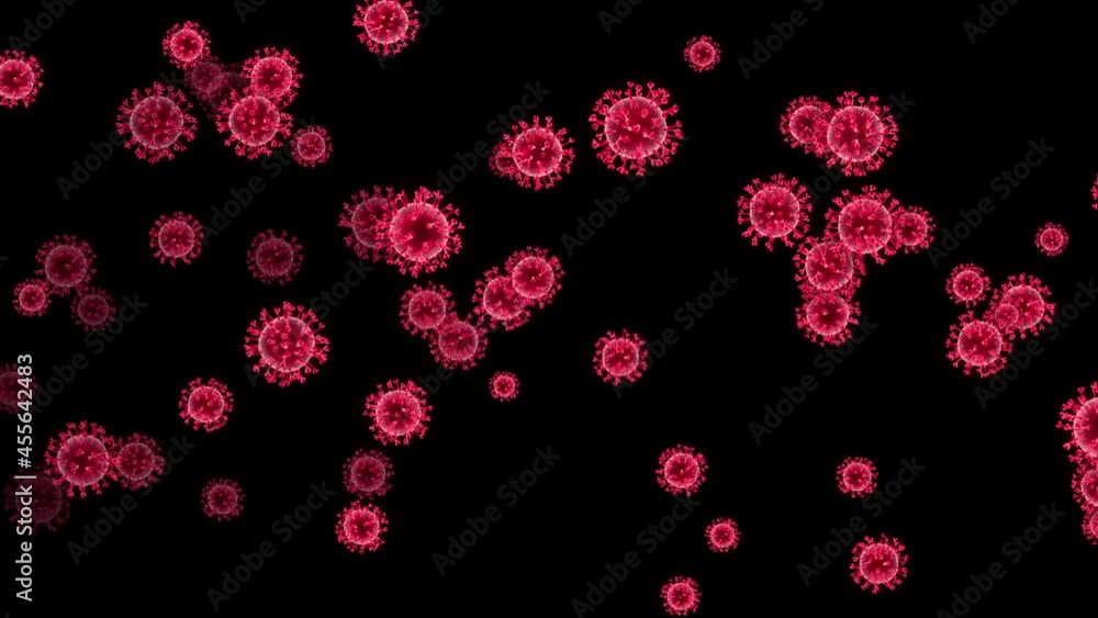 corona virus spread floating loop animation corona virus spread floating loop animation
