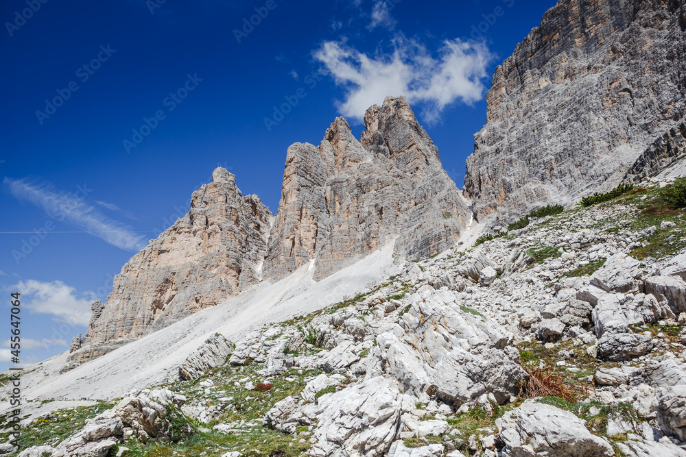 National Park Tre Cime di Lavaredo. Dolomites, South Tyrol. Italy, Europe