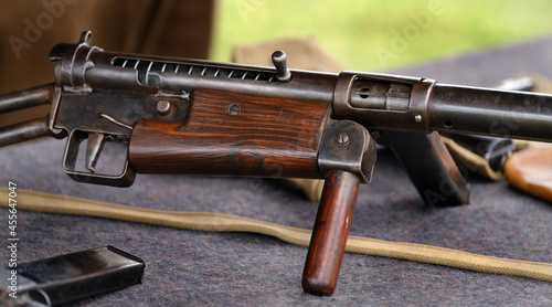 Принти на полотні British world war two Sten machine pistol. 9 mm.