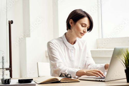 Businesswoman at the desk documents Professional Job Studio Lifestyle