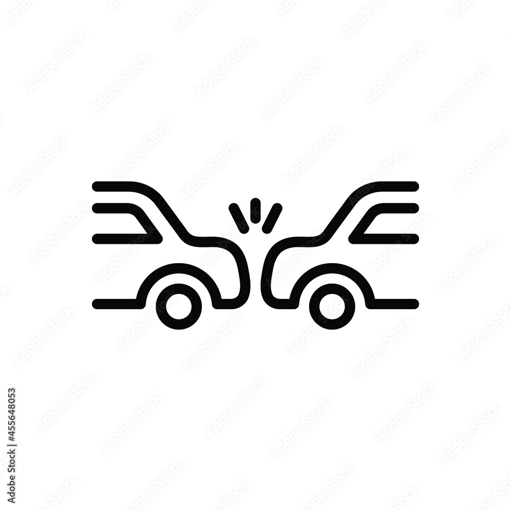 Black line icon for occurring Black line icon for occurring