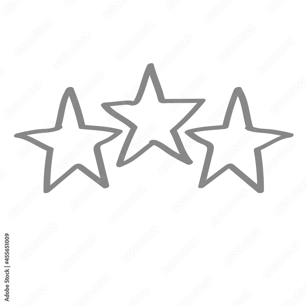 Handgezeichnetes Symbol für hervorragende Leistung in grau Handgezeichnetes Symbol für hervorragende Leistung in grau