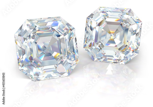 Square cut diamonds