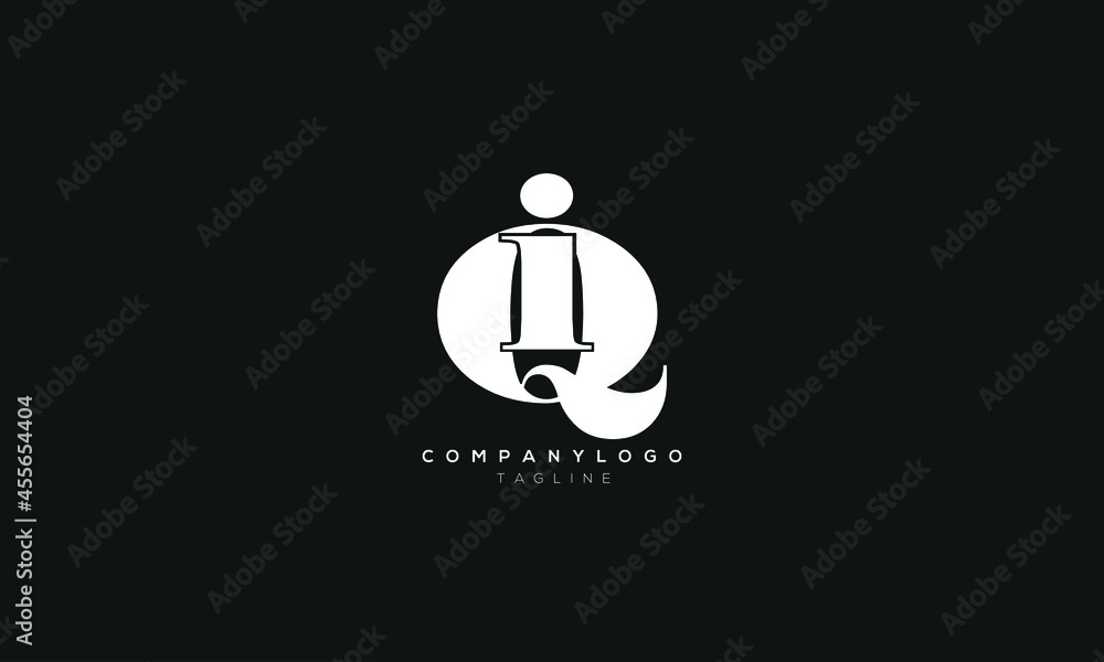 IQ, QI, Abstract initial monogram letter alphabet logo design IQ, QI, Abstract initial monogram letter alphabet logo design
