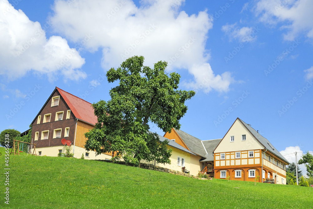 Umgebindehaus in der Oberlausitz