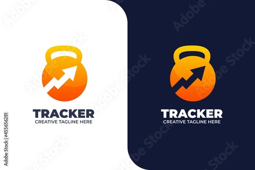 Kettle Bell Fitness Gymnastic Gradient Logo