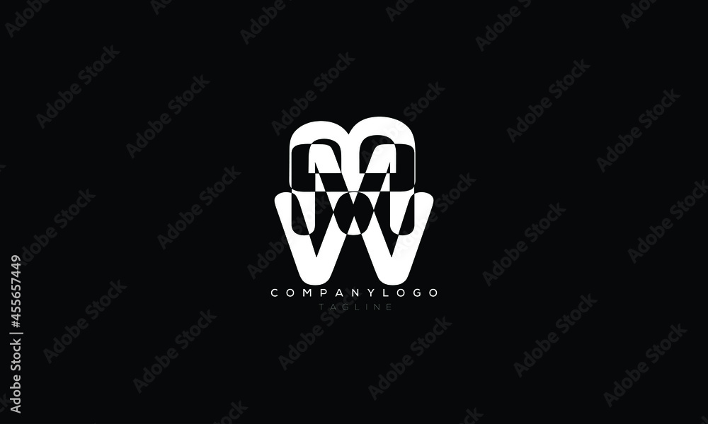 BMW, WBM, Abstract initial monogram letter alphabet logo design