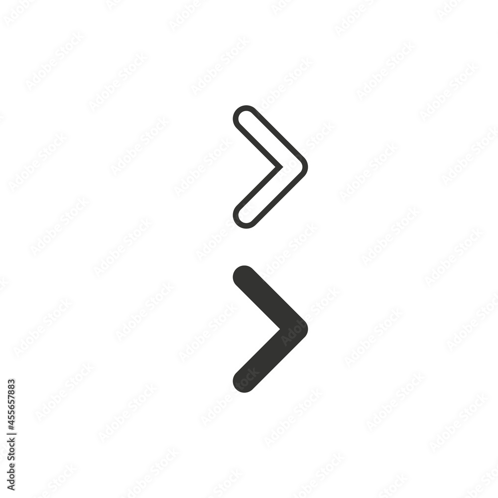 Vector modern flat and linear arrow icon, Stock Vector illustration isolated on white background. Vector modern flat and linear arrow icon, Stock Vector illustration isolated on white background.
