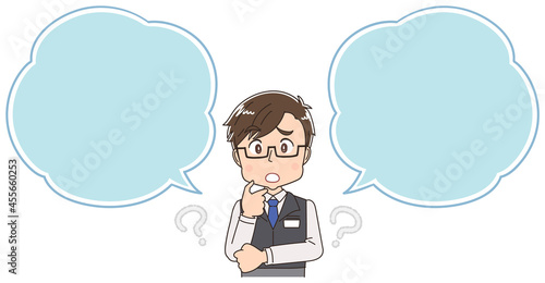 電機屋・家電量販店の店員の男性