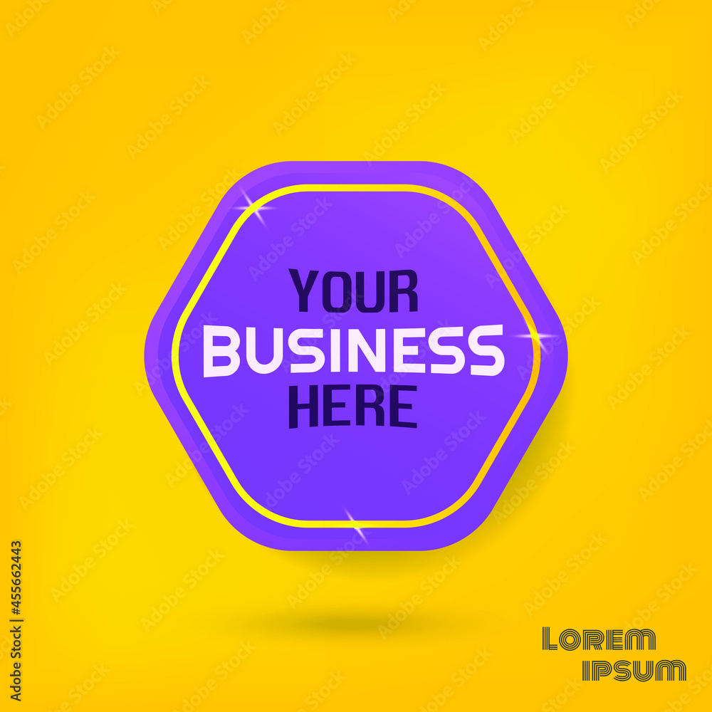trendy round polygonal badge vector design trendy round polygonal badge vector design