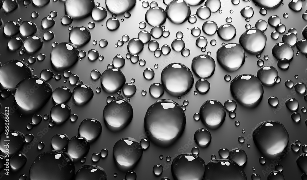 Water drops on metallic background Water drops on metallic background