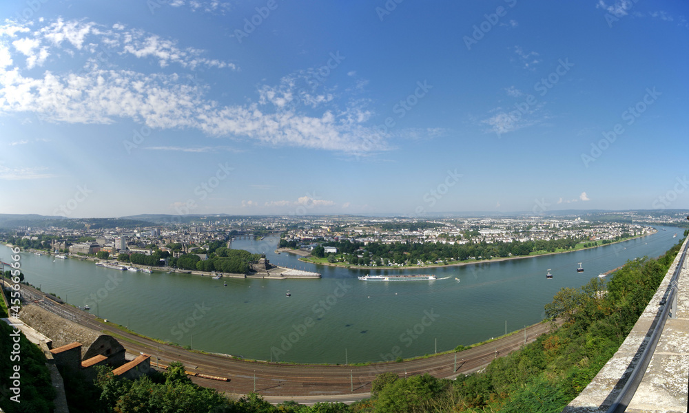 Deutsches Eck Koblenz Panorama