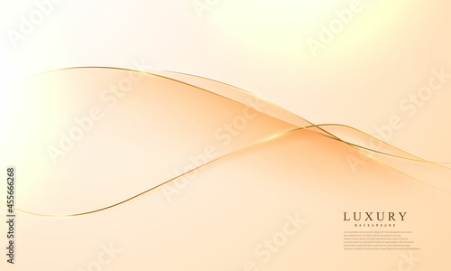 Abstract background white gold poster beauty with VIP luxury dynamic.