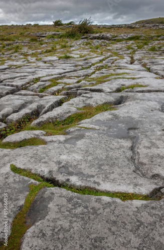 The Burren. Karst landscape Ireland. Rocks. County Clare in the southwest of Ireland