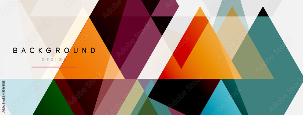 Mosaic triangles geometric background. Techno or business concept, pattern for wallpaper, banner, background, landing page Mosaic triangles geometric background. Techno or business concept, pattern for wallpaper, banner, background, landing page