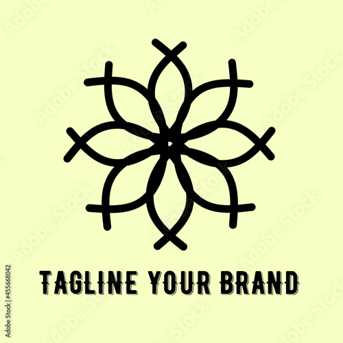 flower design logo photo