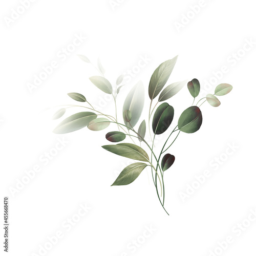 Bouquet of flowers, can be used as greeting card, invitation card for wedding, birthday and other holiday and  summer background. Watercolor illustration