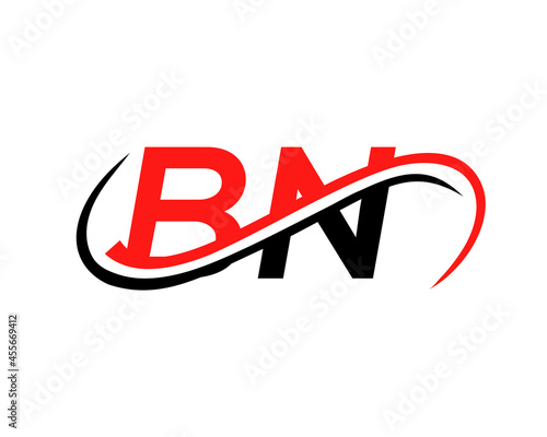 BN Letter Linked Business Logo. BN Logo Design. BN logo Design for Financial, Development, Investment, Real Estate And Management Company Vector Template photo