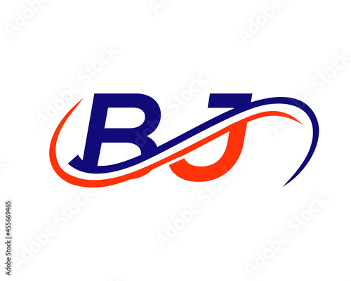 Initial BJ Logo Design. BJ Letter Linked Business Logo. BJ logo Design for Financial, Development, Investment, Real Estate And Management Company Vector Template