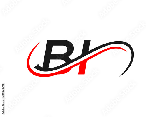 BI logo Design for Financial, Development, Investment, Real Estate And Management Company Vector Template. BI Letter Linked Business Logo. Initial BI Logo Design
