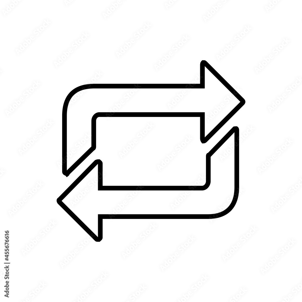 Reload icon vector set. Reset illustration sign collection. update symbol or logo.