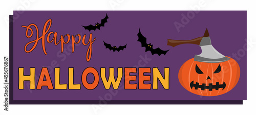 Happy halloween banner, great design for any purposes.