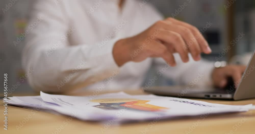 Close up of Hand man typing on laptop Close up of Hand man typing on laptop