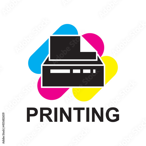 Vector logo of the printing house, photocopies