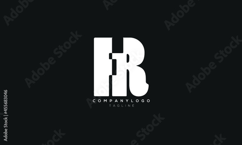 FR, RF, Abstract initial monogram letter alphabet logo design