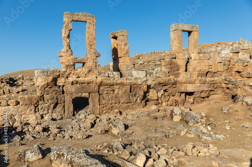 The ruins of the historical Shuayip City which is rumored Prophet Shuayb to have lived in this city and named after the city, among the people in Sanliurfa, Turkey.