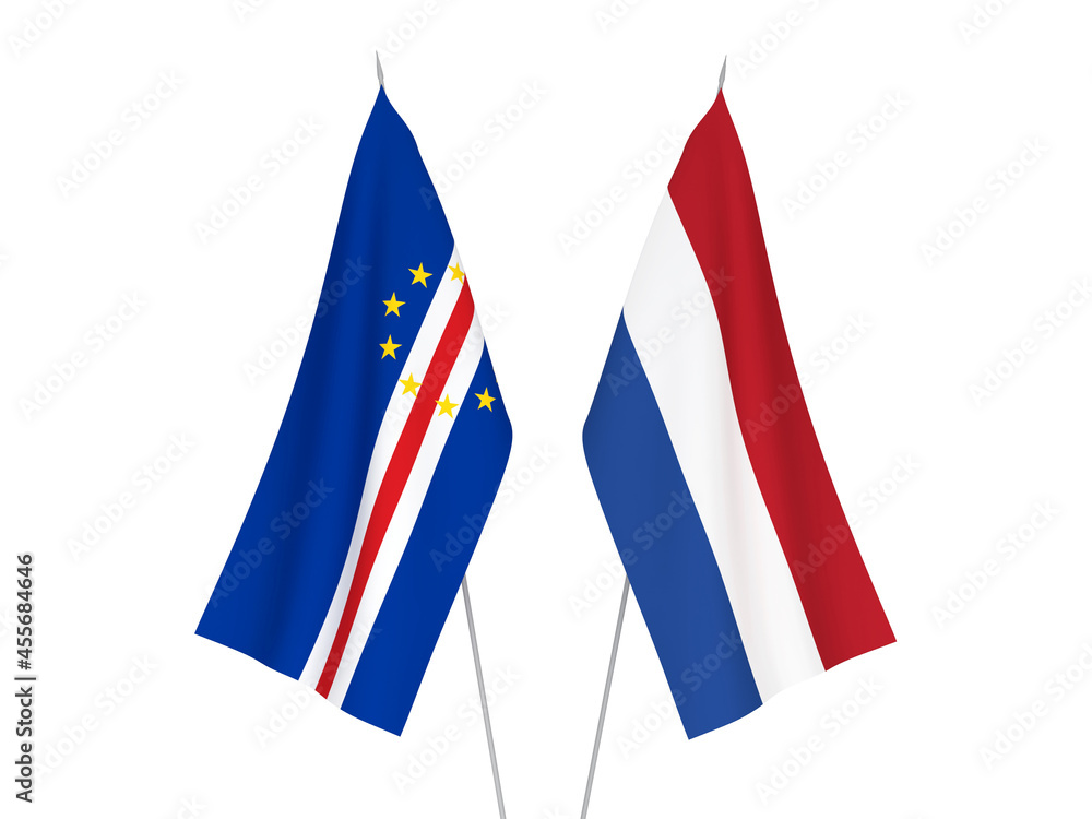 Netherlands and Republic of Cabo Verde flags
