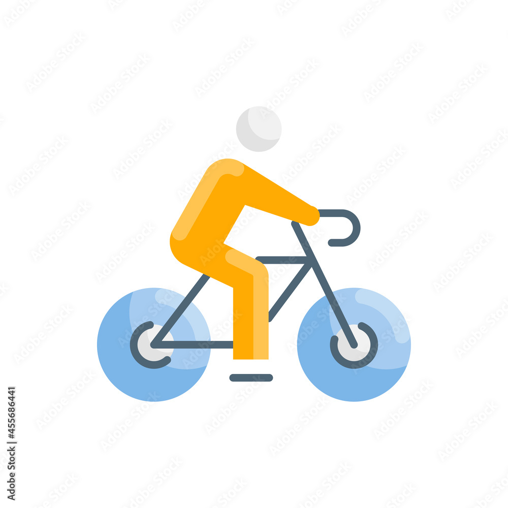 Bicycle vector flat icon style illustration. Eps 10 file Bicycle vector flat icon style illustration. Eps 10 file