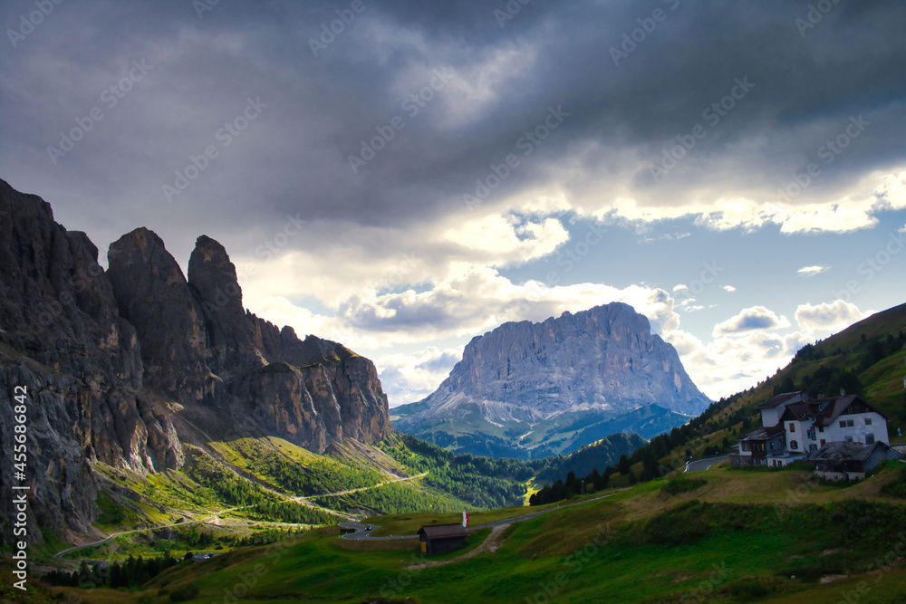 Naklejka premium Roads of Dolomites