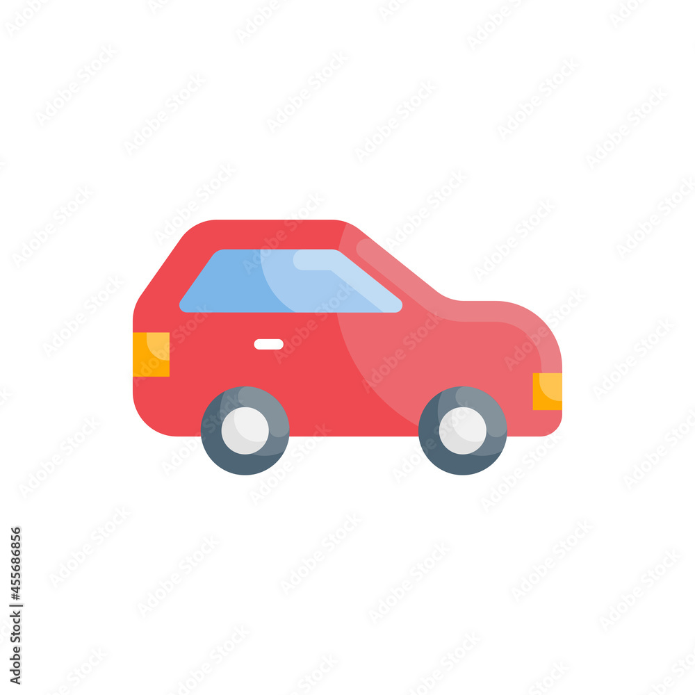 Car vector flat icon style illustration. Eps 10 file
