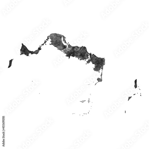 Old abstract grunge map of Turks and Caicos Islands with ancient map and letters on white background. Vector EPS 10.