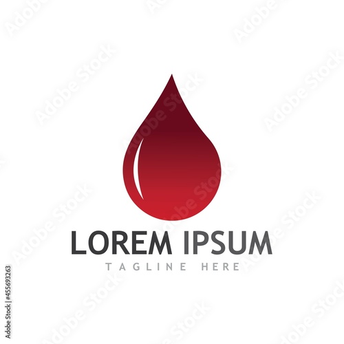 Blood drop donor vector icon