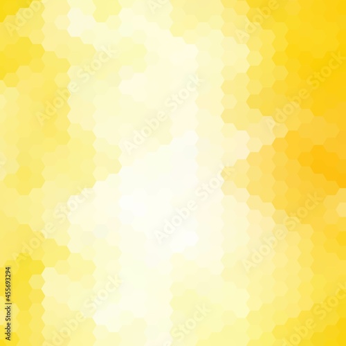 yellow abstract illustration. geometric design. hexagonal background. eps 10