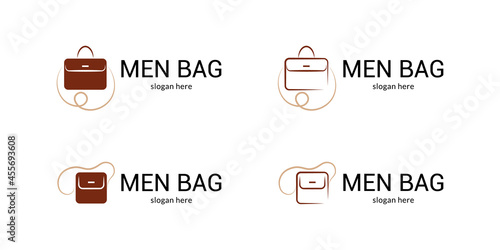 Stylish men bag logo