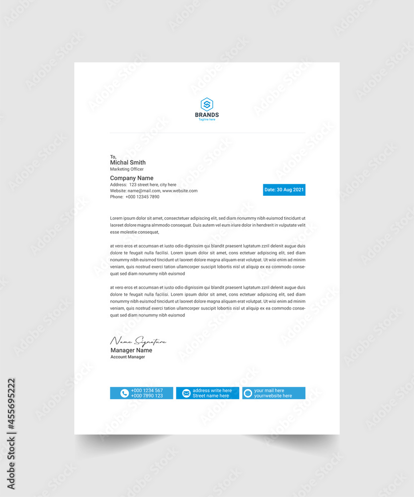 Modern Corporate Letterhead Modern Corporate Letterhead