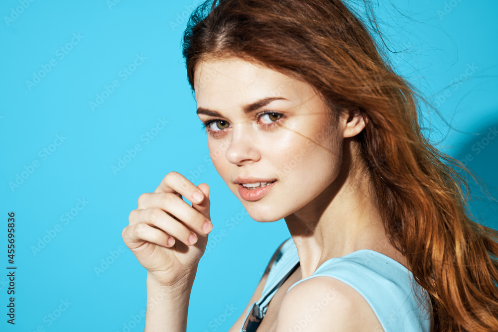 beautiful woman in fashionable glasses posing Studio fun model beautiful woman in fashionable glasses posing Studio fun model