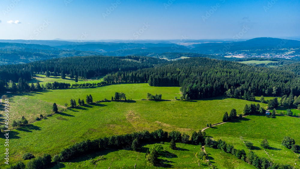 Schöner Spätsommer Spaziergang durch den Thüringer Wald - Steinbach-Hallenberg - Deutschland
