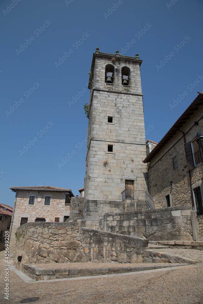 Bell Tower of Parish Church, Miranda de Castanar Village; Salamanca