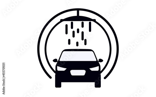 Carwash icon. Logo element illustration. Simple Carwash concept.