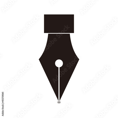 Fountain pen icon isolated on white background.