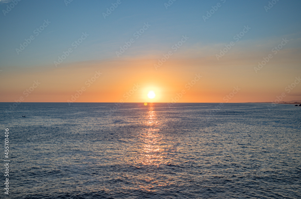 ATARDECER EN PUNTA COMENTA OAXACA MEXICO 