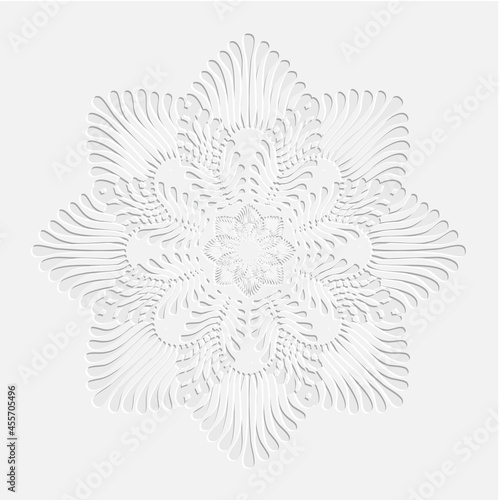 White floral surface decorative background